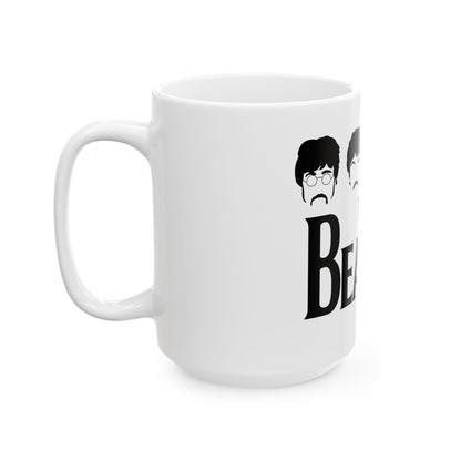 High-Quality Beatles Logo Mug ready to accompany you on those 'hard day's nights' with every sip filled with musical nostalgia!