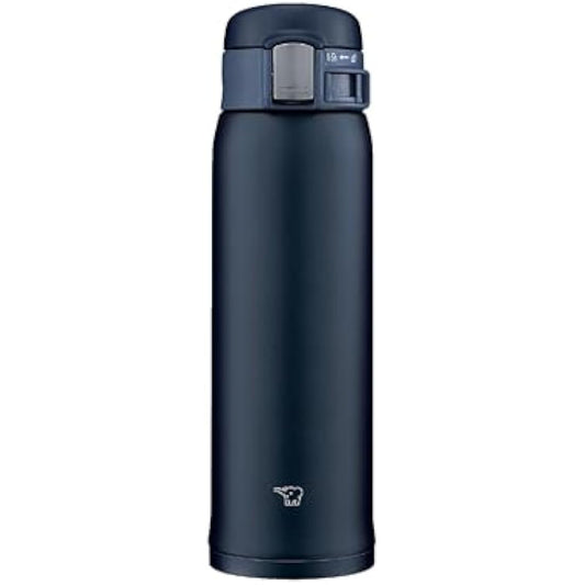 Zojirushi (ZOJIRUSHI) Water Bottle Direct Drinking [One-Touch Open] Stainless Steel Mug 480ml Navy SM-SF48-AD