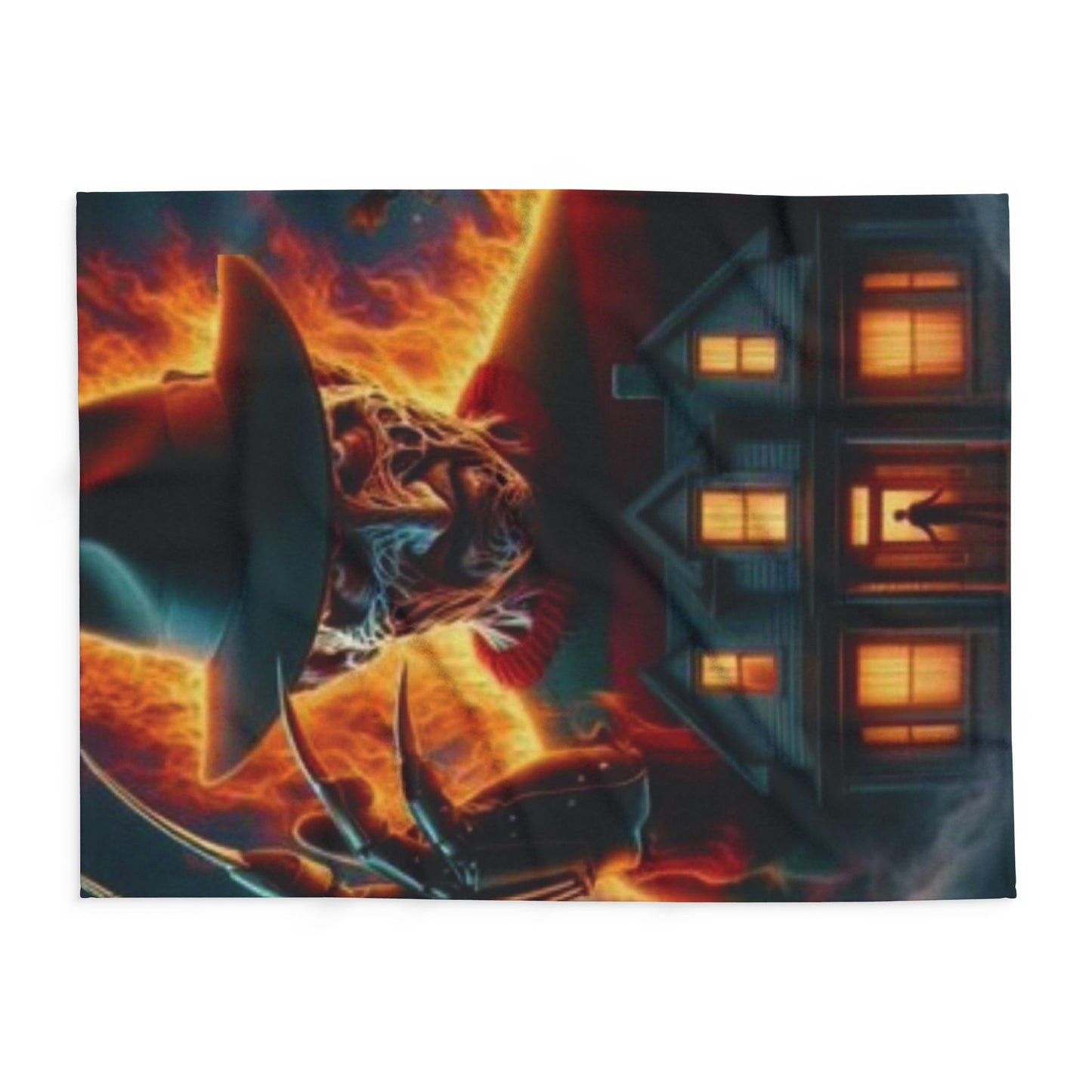 Decorative and Warm Halloween Freddy Kruegar Spooky Arctic Fleece Blanket 3 Sizes