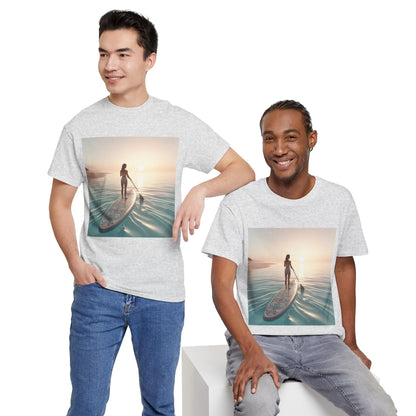 Stylish Dazzling Dreams Paddle Board T-Shirt crafted from high-quality materials, ideal for beach and outdoor activities, featuring a perfect fit for all body types by Dazzling Dreams Studio.