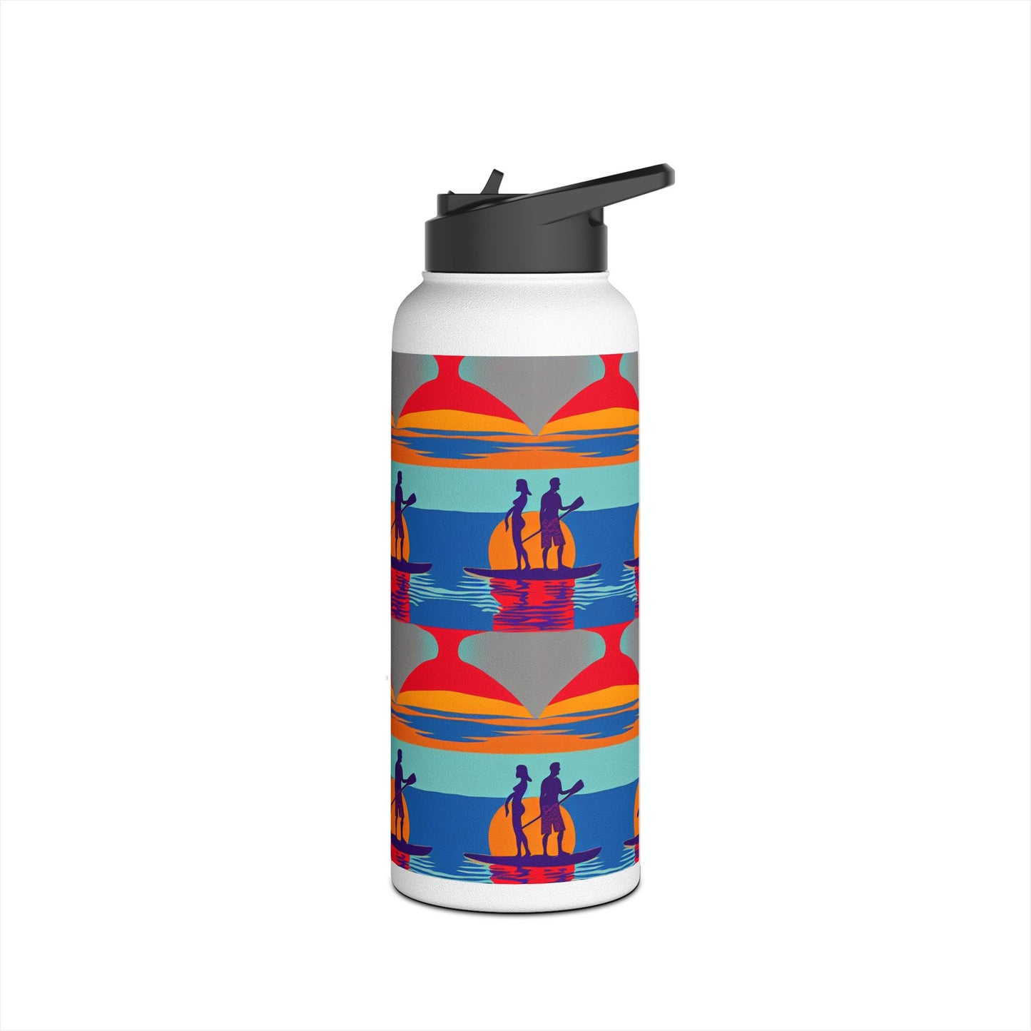 Fantasy Paddleboarding Stainless Steel Water Bottle, Standard Lid