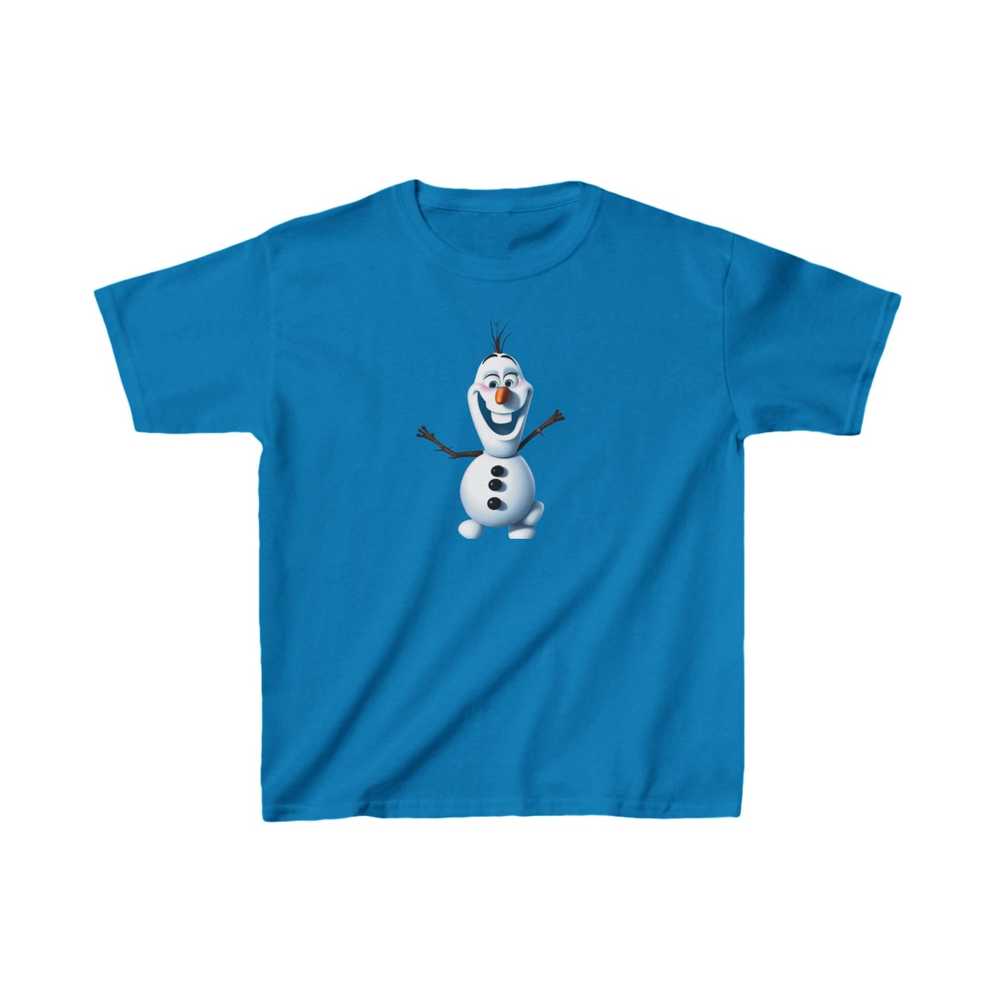 Kids Cute Frozen Olaf T shirt Heavy Cotton Tee 16 colors