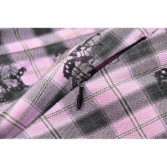 Full-length image of the Dark In Love Ellery dress, elegantly styled to accentuate the dramatic bell sleeves and captivating pink butterfly design.