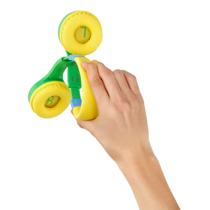 Hama Kids Guard On-Ear Wired Headphones, Green/Yellow