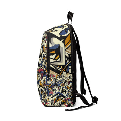 Contemporary Cartoon Chic Backpack by Dazzling Dreams Studio showcasing vibrant cartoon designs and stylish patterns, perfect for modern fashion enthusiasts.