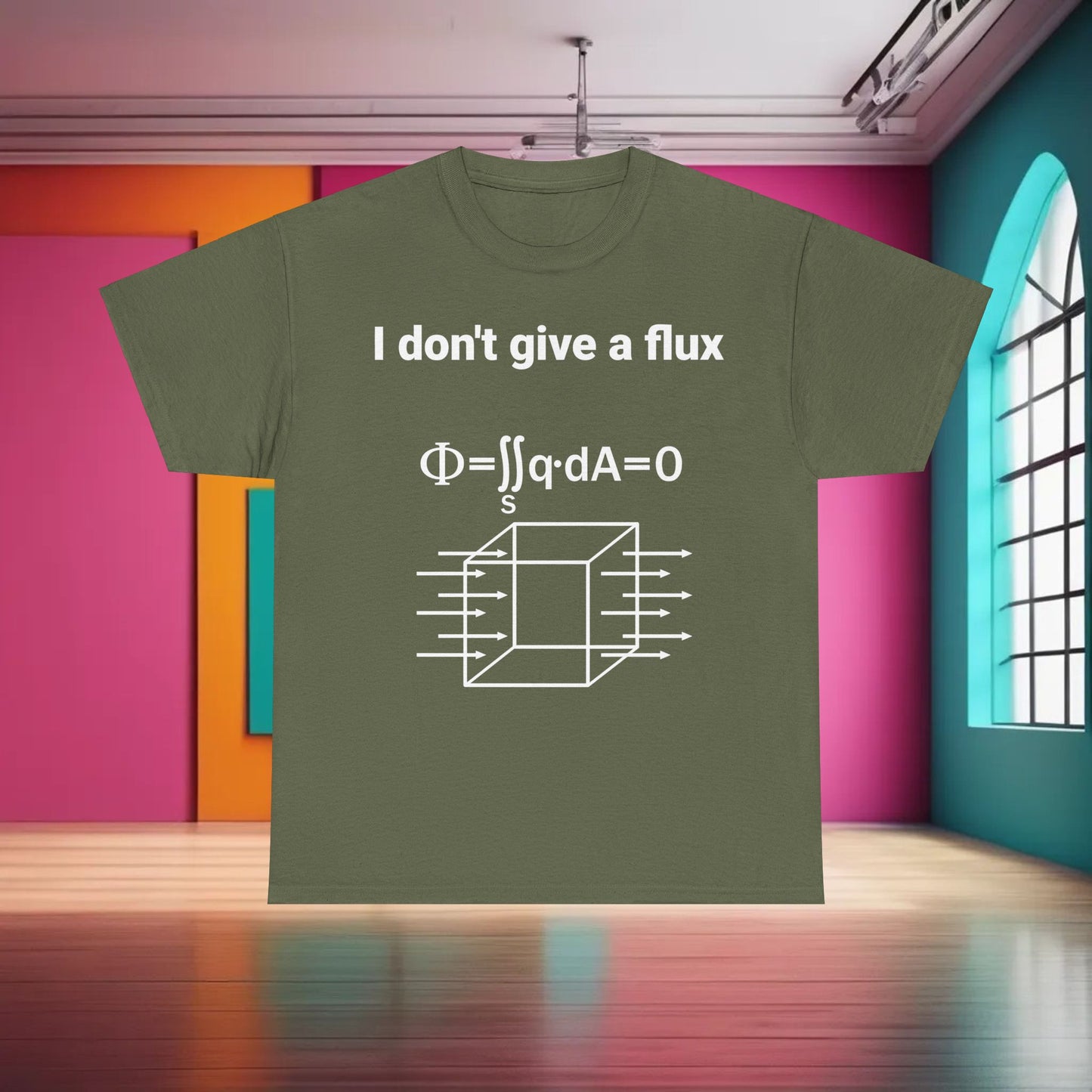 I don't give a Flux Physicists Graphic T-Shirt Urban Unisex  Cotton Tee