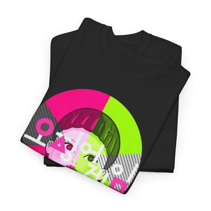 Elegant Squid Game Unisex Men’s Women’s Graphic Cotton Funny T-Shirt stacked, displaying a chic design that appeals to those with an appreciation for unique and bold streetwear.