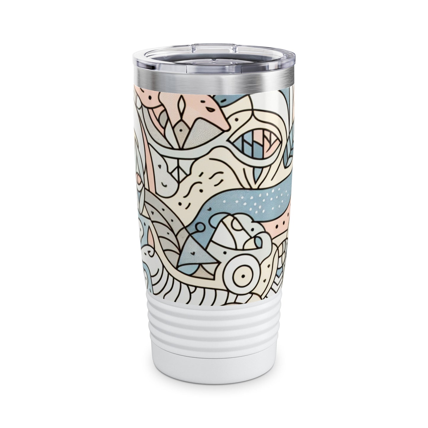 Pastel Panorama Prolifics - 20 oz Drinks Tumbler Travel Flask