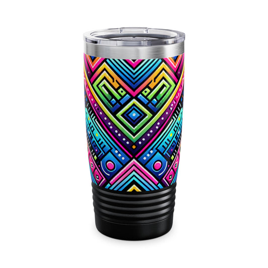 Neon Verve Mirage - 20 oz Drinks Tumbler Travel Flask