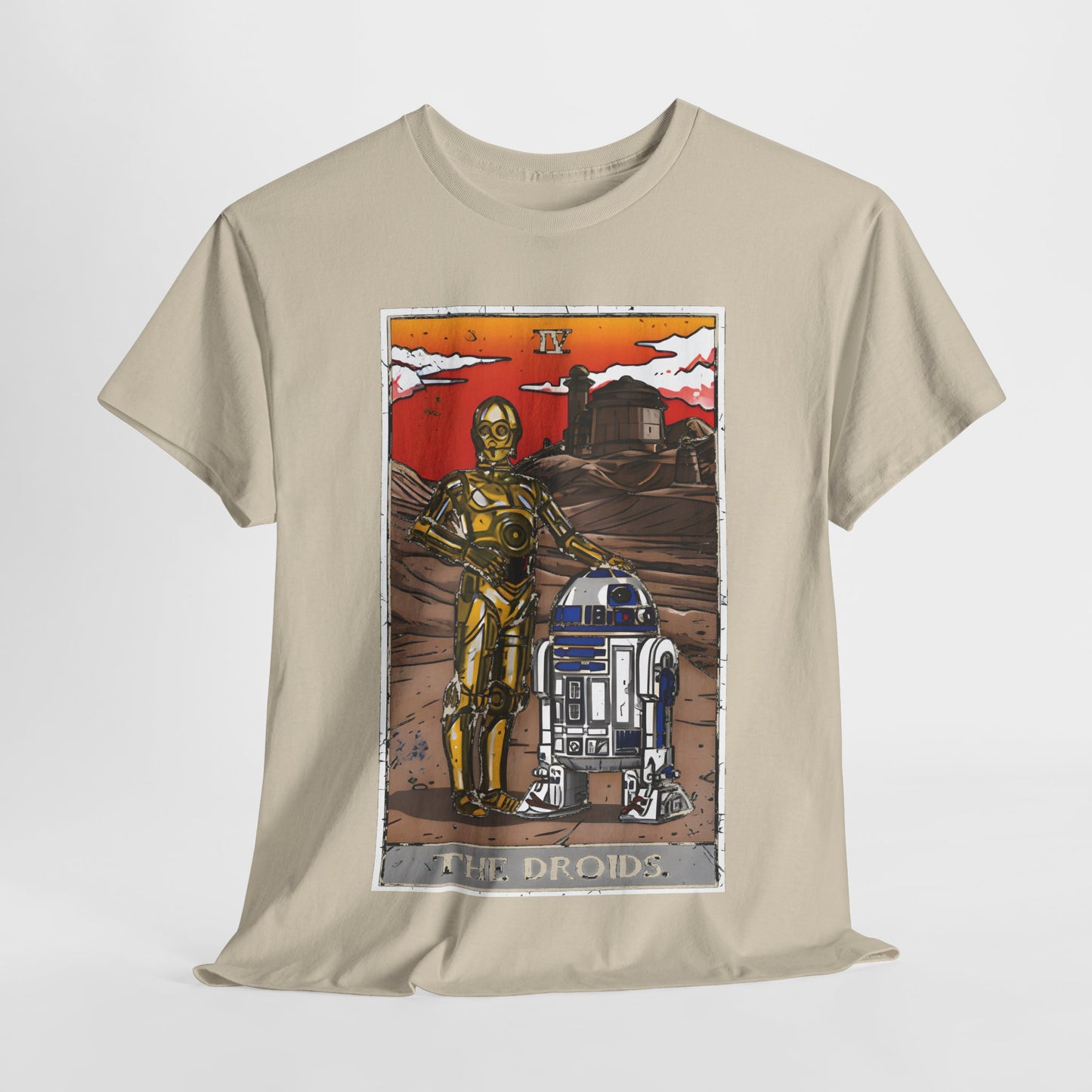 The Droids Tarrot Card Graphic T-Shirt Urban Unisex Cotton Tee