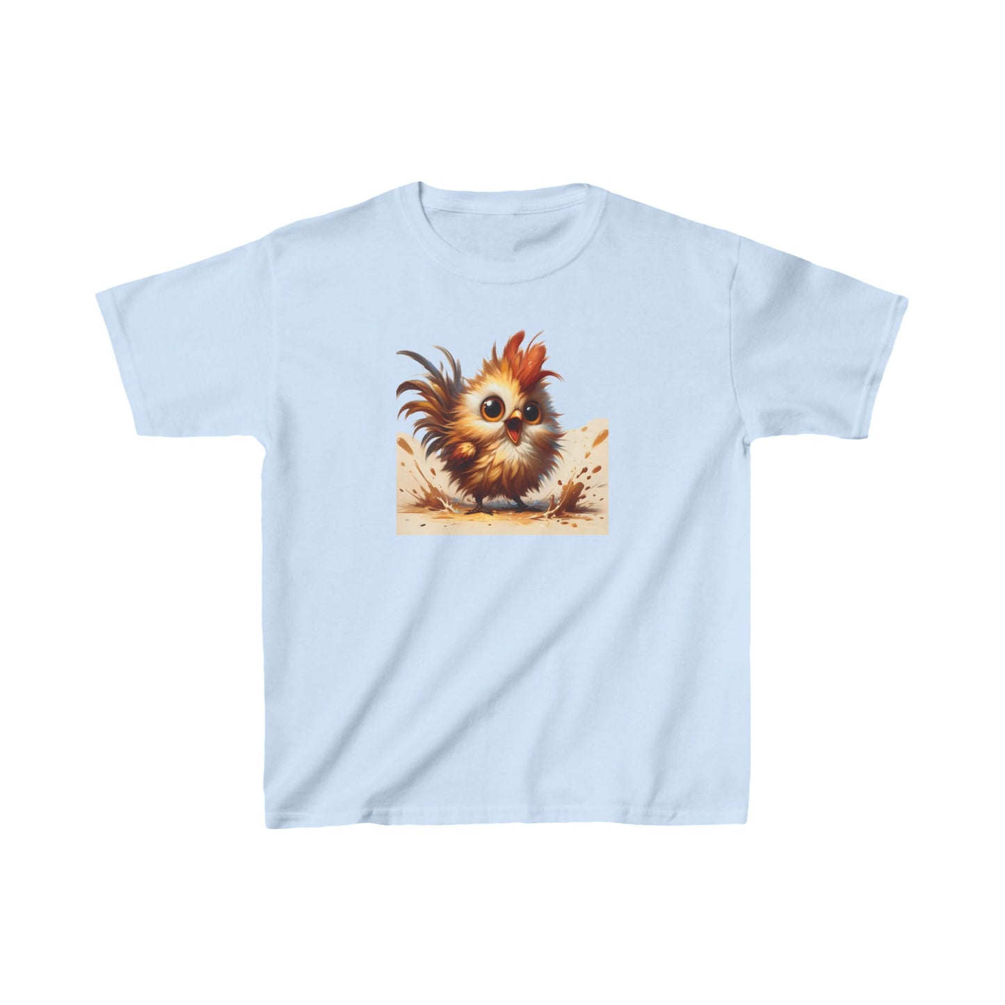 Child´s Unisex Cartoon Bird Graphic Cotton Tee 16 colors