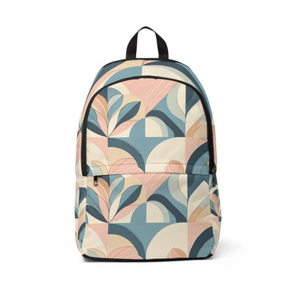 EmpowerFit Modern Pastel Backpack displayed elegantly, showcasing a stunning pastel colour palette by Dazzling Dreams Studio, ideal for stylish adventures and professional settings.