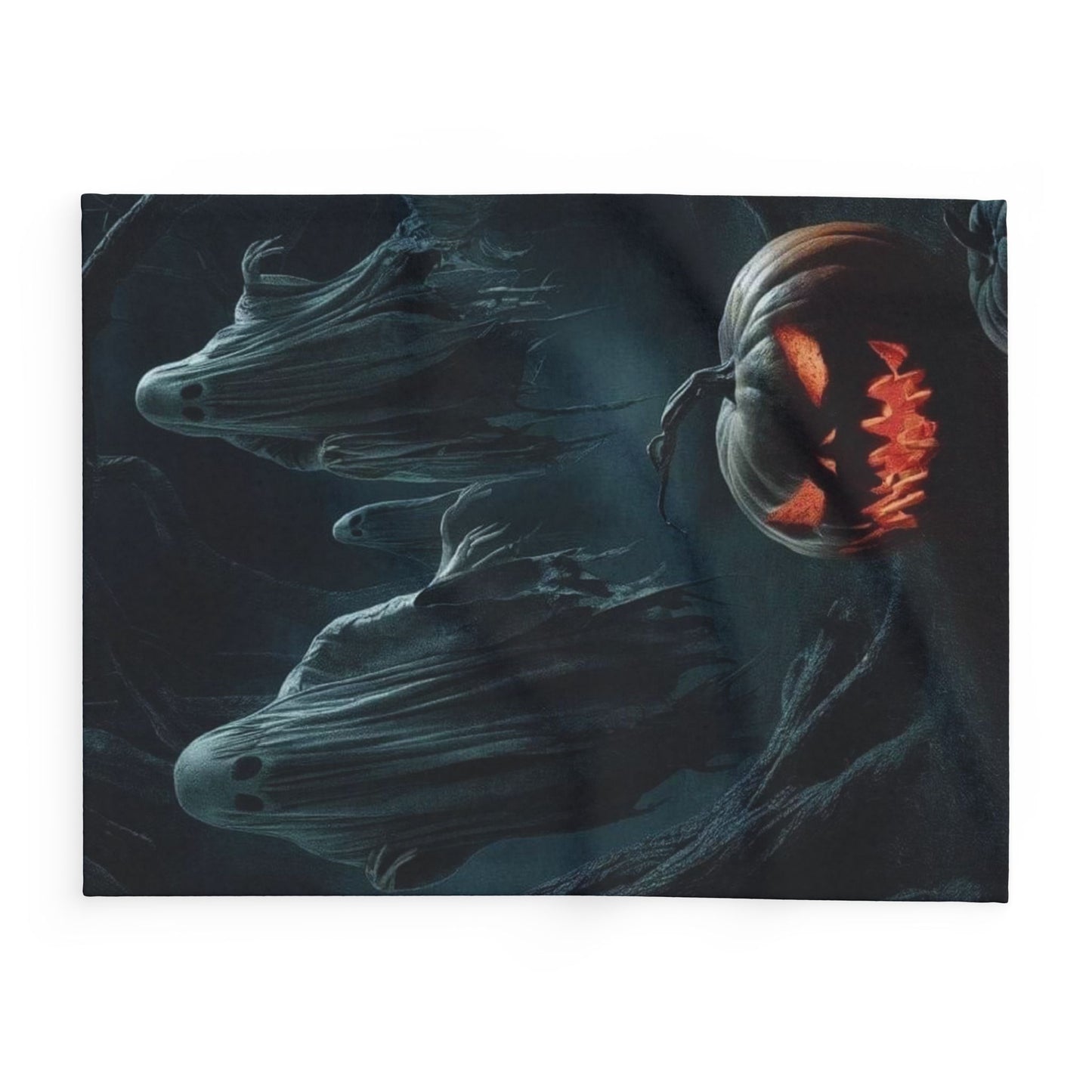 Decorative and Warm Halloween Spooky Arctic Fleece Blanket 3 Sizes