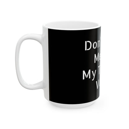The Inappropriate Slogan Ceramic Mug with a humorous tagline, perfect gift for Secret Santa and birthdays.