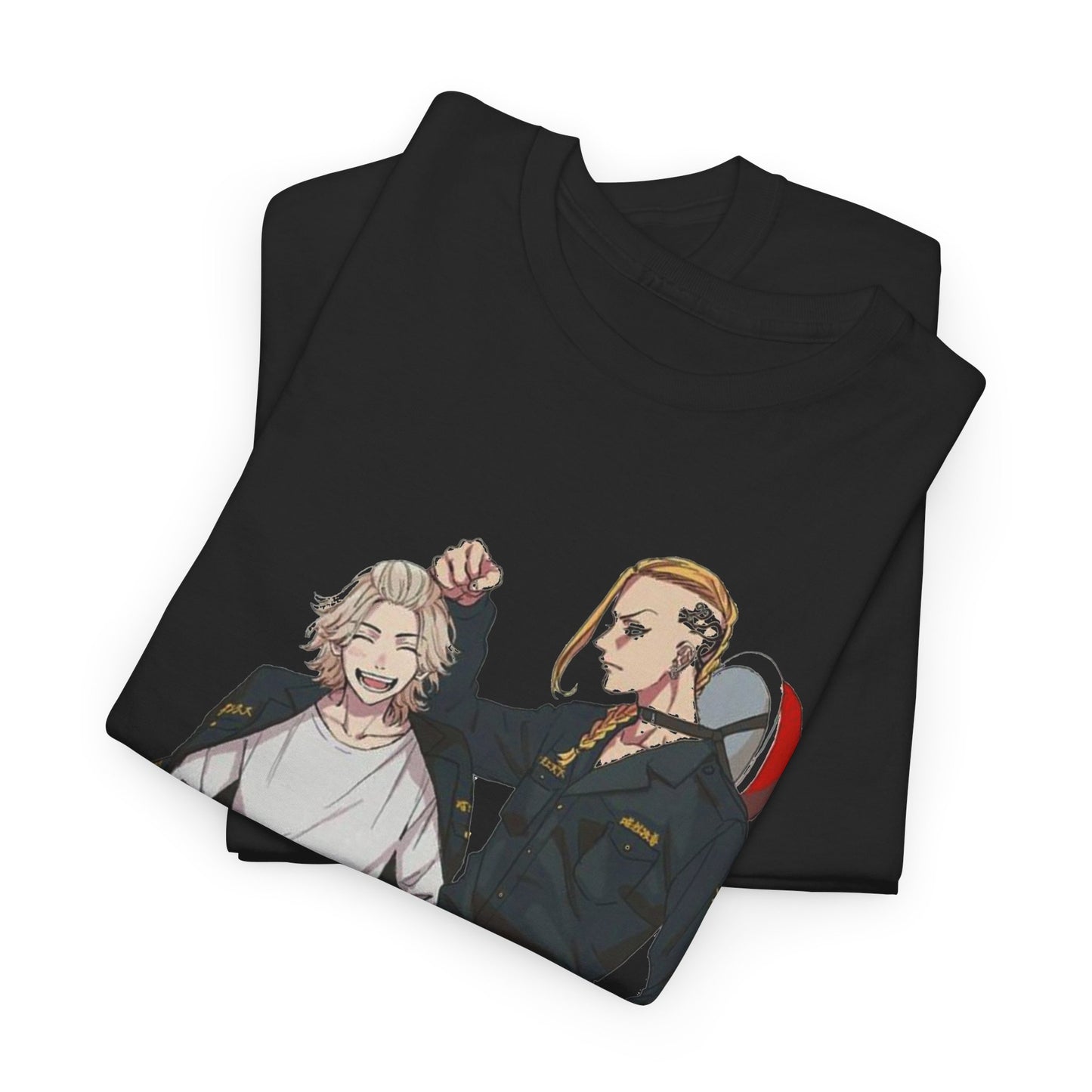 Stylish Tokyo Revengers men’s t-shirt featuring dynamic characters, perfect for anime enthusiasts, ideal streetwear for modern fashion.