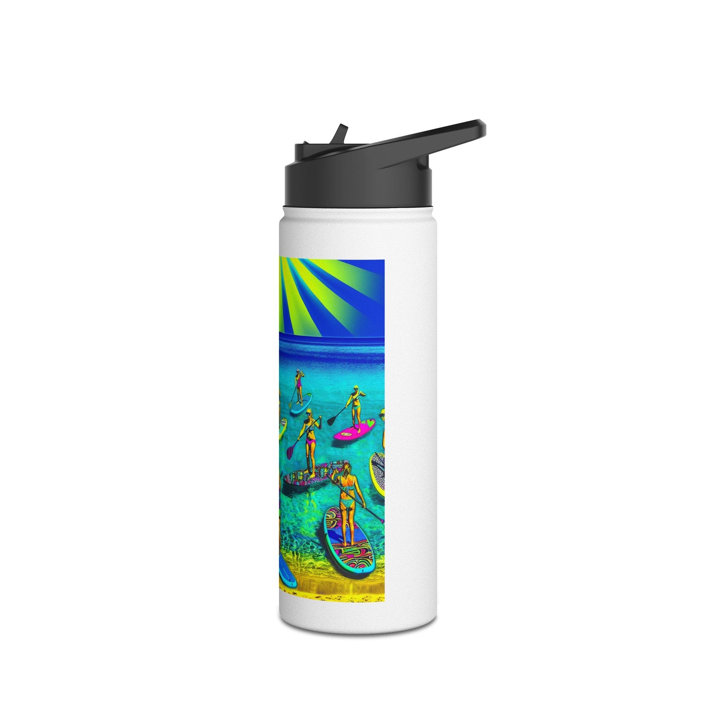 Fantasy Paddleboarding Stainless Steel Water Bottle, Standard Lid