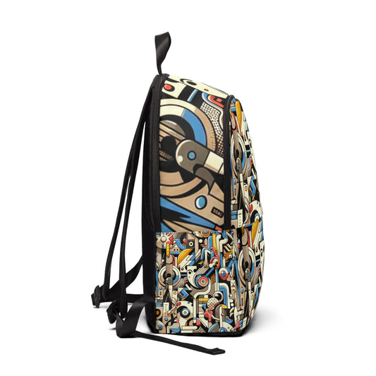 Stylish Modern Art Backpack by Dazzling Dreams Studio featuring vibrant cartoon motifs and trendy comic patterns for an artistic touch.