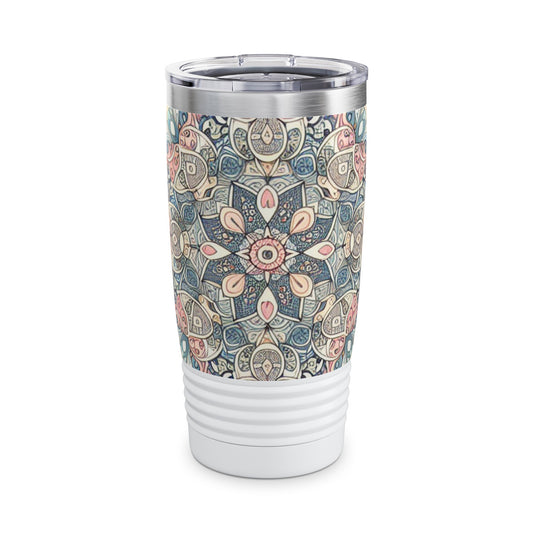 Pastel Prism Strokes - 20 oz Drinks Tumbler Travel Flask