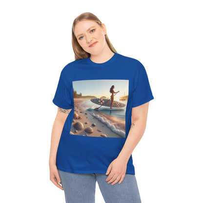 Delightfull Paddle Board T-Shirt by Dazzling Dreams Studio - Stylish and comfortable apparel for water sports enthusiasts.