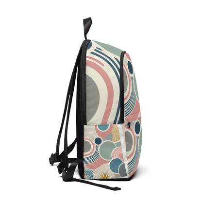 Elegant Contemporary Pastel Chic Backpack by Dazzling Dreams Studio showcasing a sophisticated abstract design in soft pastel colours.