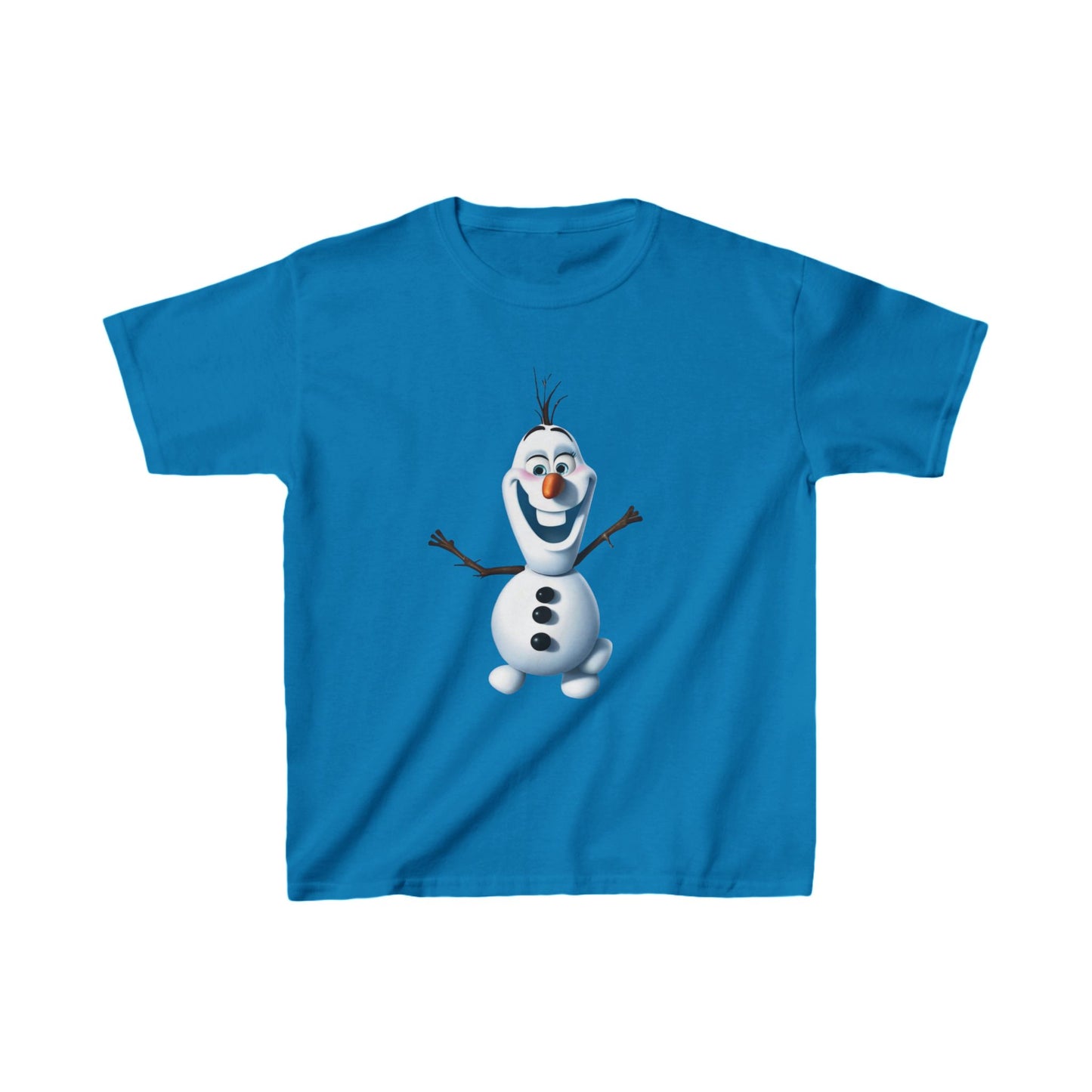 Kids Cute Frozen Olaf T shirt Heavy Cotton Tee 16 colors