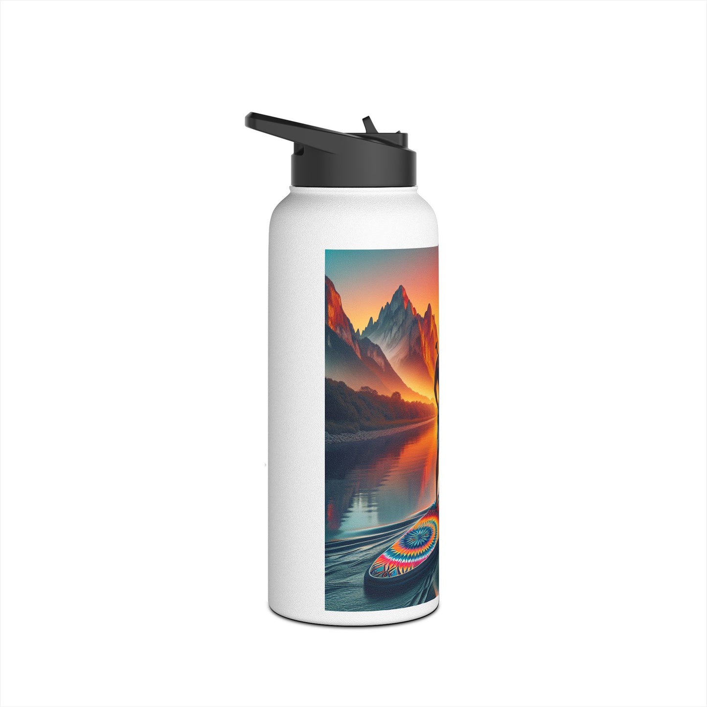 Fantasy Paddleboarding Stainless Steel Water Bottle, Standard Lid