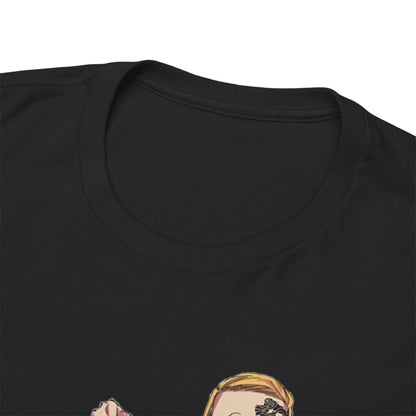 Close-up of the collar and neckline of Tokyo Revengers t-shirt, illustrating quality craftsmanship and attention to detail in fashion design.