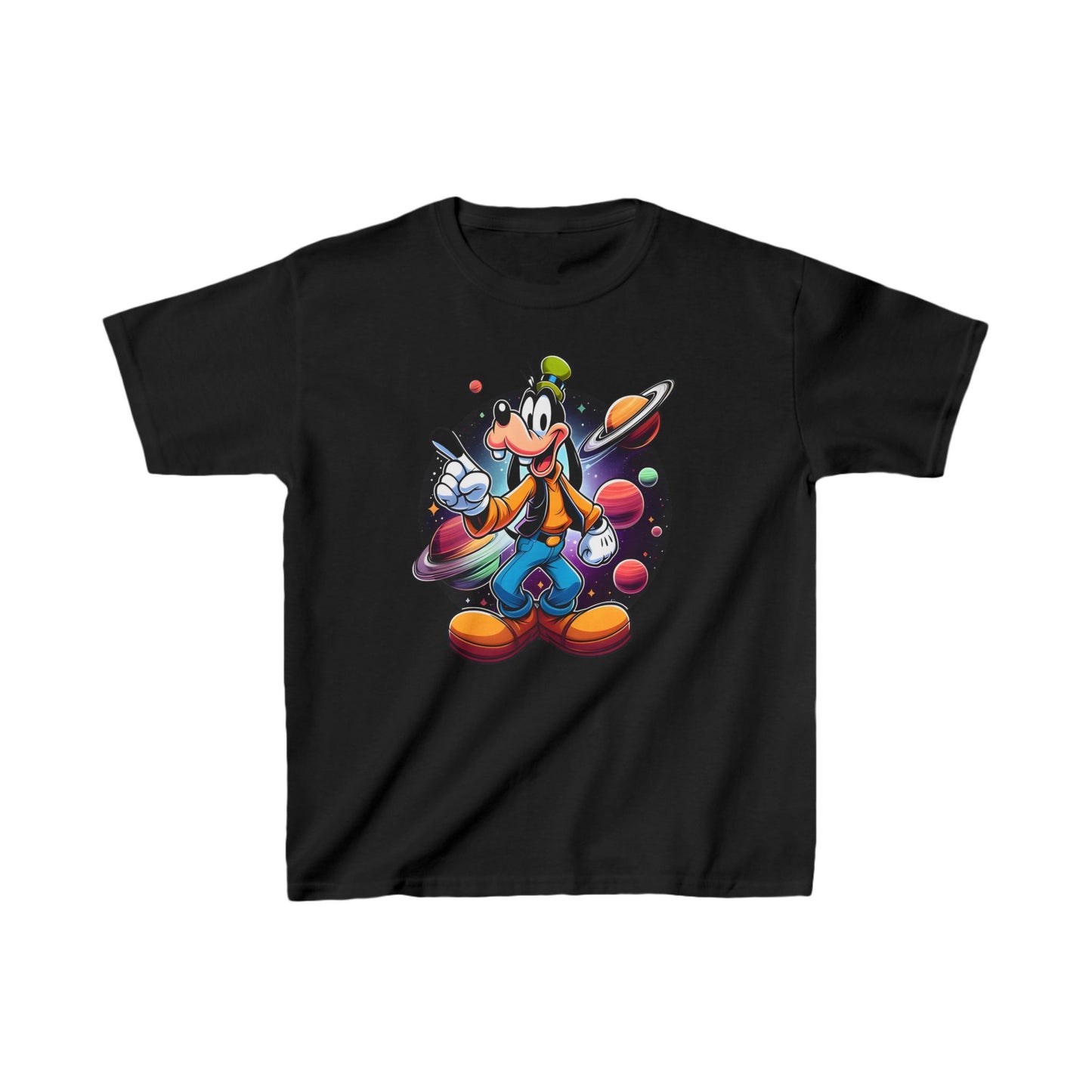 Childs Cosmic Goofy  Unisex Graphic Tee Shirt Kids