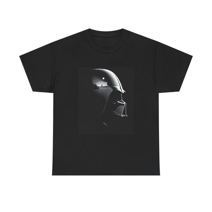 Luxury Darth Vader Star Wars 'I Sense Your Presence' Graphic T-Shirt featuring a striking design of the iconic Sith Lord on a black cotton fabric.