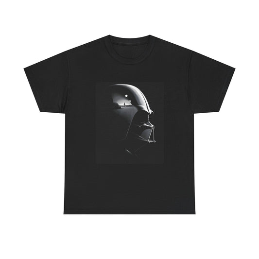 Luxury Darth Vader Star Wars 'I Sense Your Presence' Graphic T-Shirt featuring a striking design of the iconic Sith Lord on a black cotton fabric.