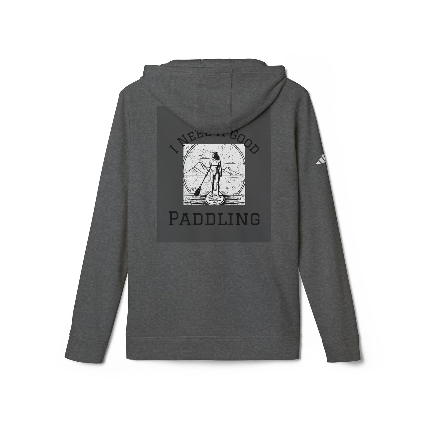 Adidas Women´s Fleece I Need a Good Paddling Hoodie For paddleboarders Grey