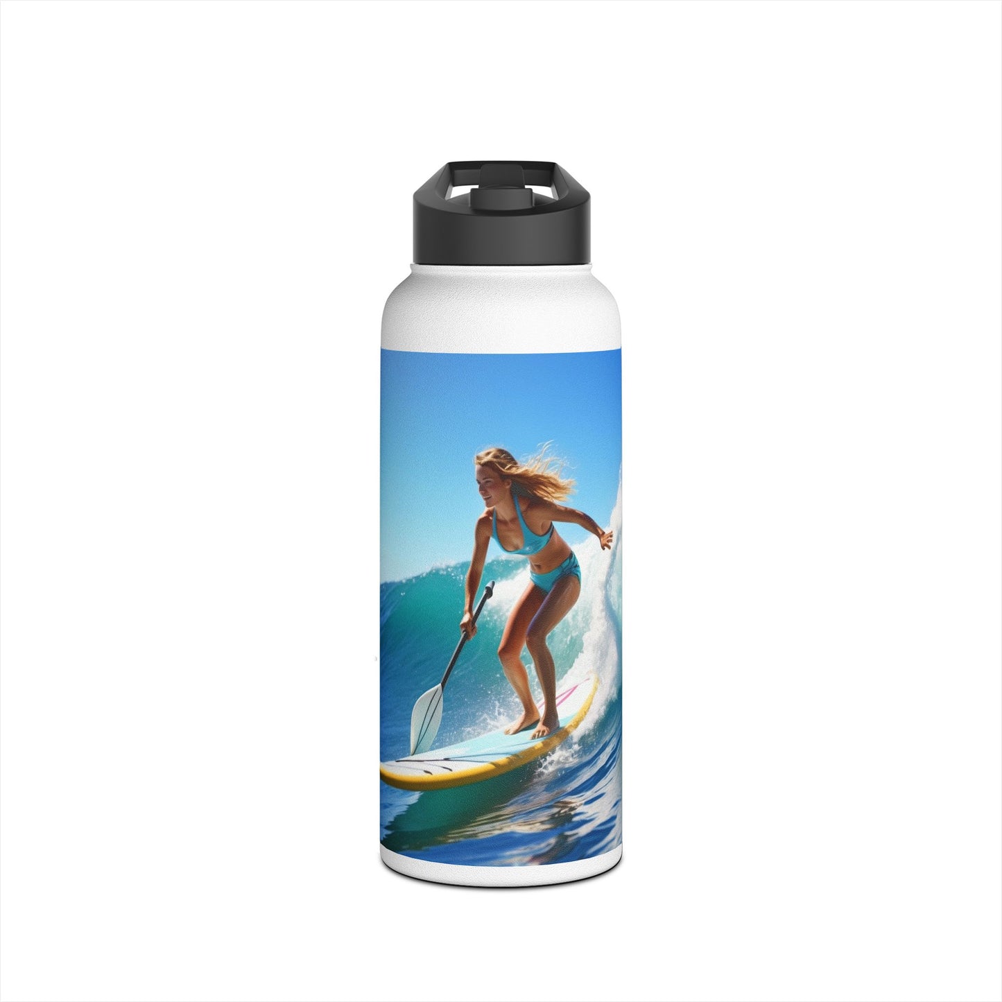 Fantasy Paddleboarding Stainless Steel Water Bottle, Standard Lid