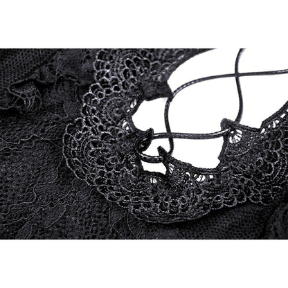 Chic side angle of the Dark In Love black lace Drusilla maxi dress, accentuating the flowing lace overlay and flattering underlayer.