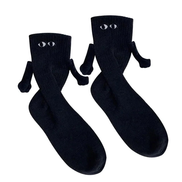 Novelty Romantic Magnetic Holding Hands Couple Socks