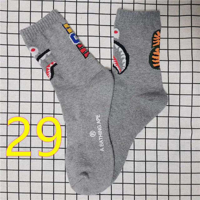 Womens Embroidered Mid Tube Skate Socks