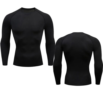 Premium black short sleeve compression shirt for elevated athletic performance.