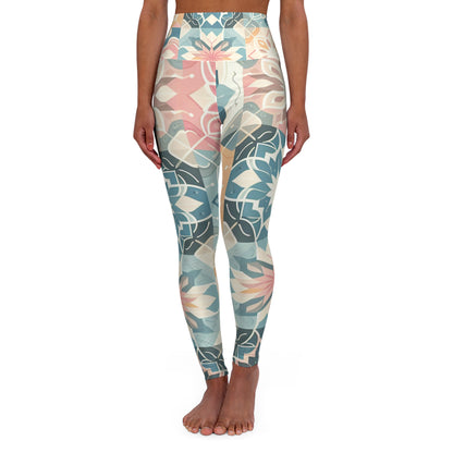 EmpowerFit Utopia Pastel Leggings from Dazzling Dreams Studio, showcasing a luxurious soft fabric with a delicate pastel pattern ideal for modern fashion.
