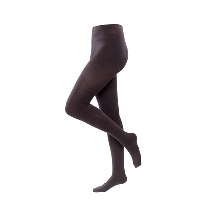 Stylish women's tights made from organic materials, exemplifying luxurious comfort and warmth, perfect for any elegant outfit.