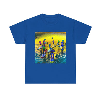 Delightful Paddleboarding T-Shirt from Dazzling Dreams Studio, a stylish statement piece for those who embrace the beauty of nature and water sports.