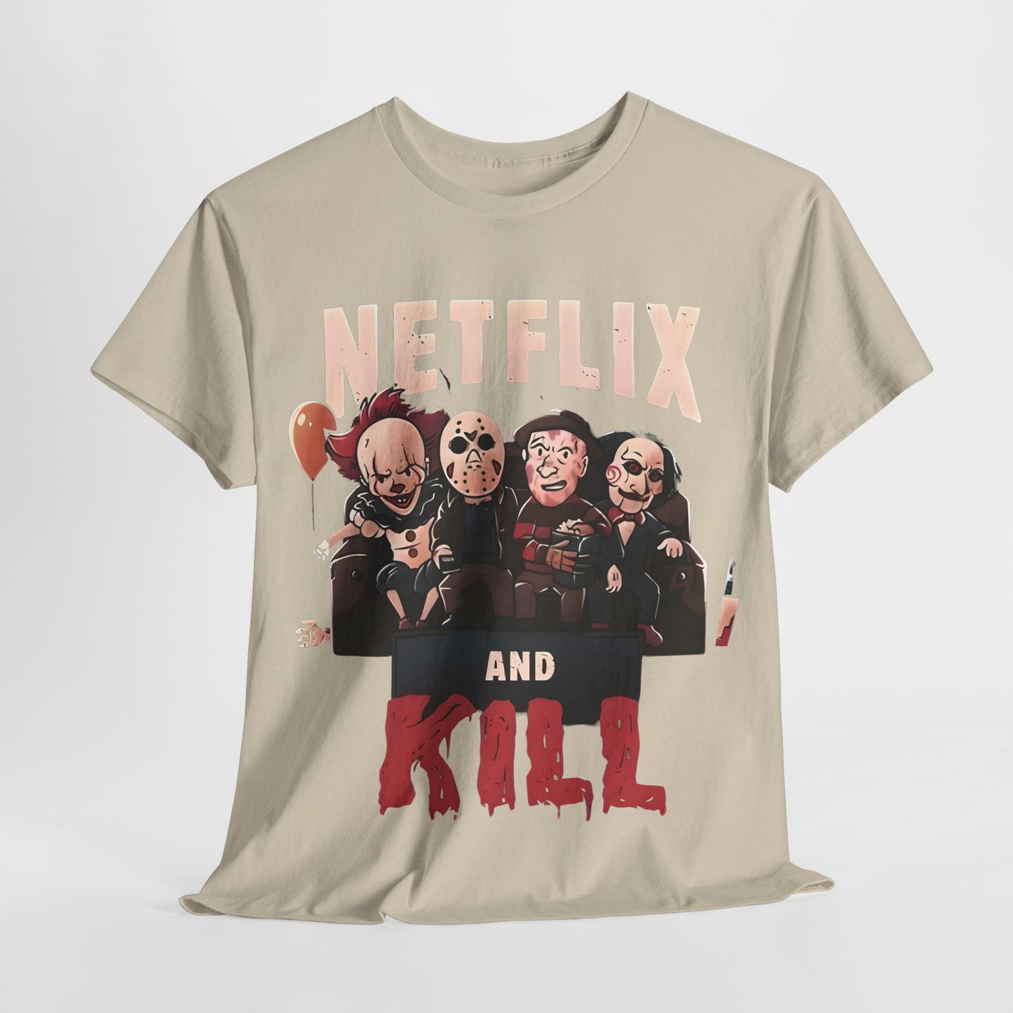 Netflix and Kill Graphic T-Shirt Urban Unisex Cotton Tee