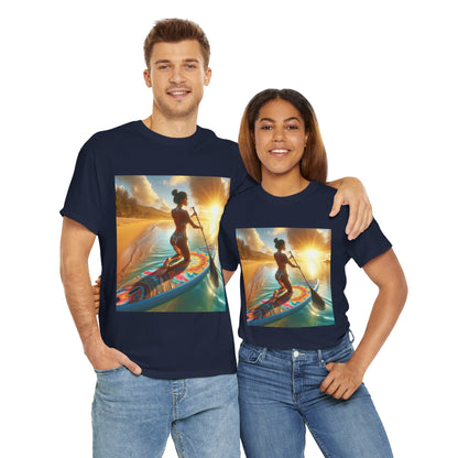 High-quality Adventure Apparel from Dazzling Dreams Studio, featuring Delightful Paddleboarding T-Shirt, ideal for lovers of nature and stylish casual wear.