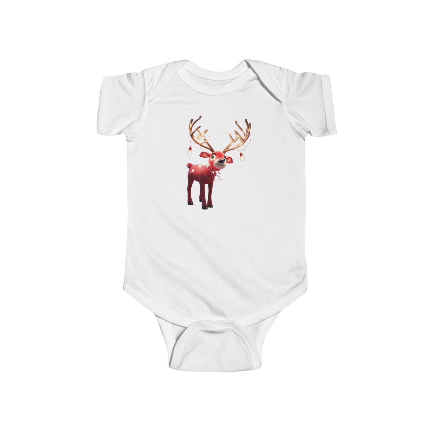 Christmas Reindeer Bodysuit, Baby Romper, Cute Baby Clothes, Infant, 5 colors