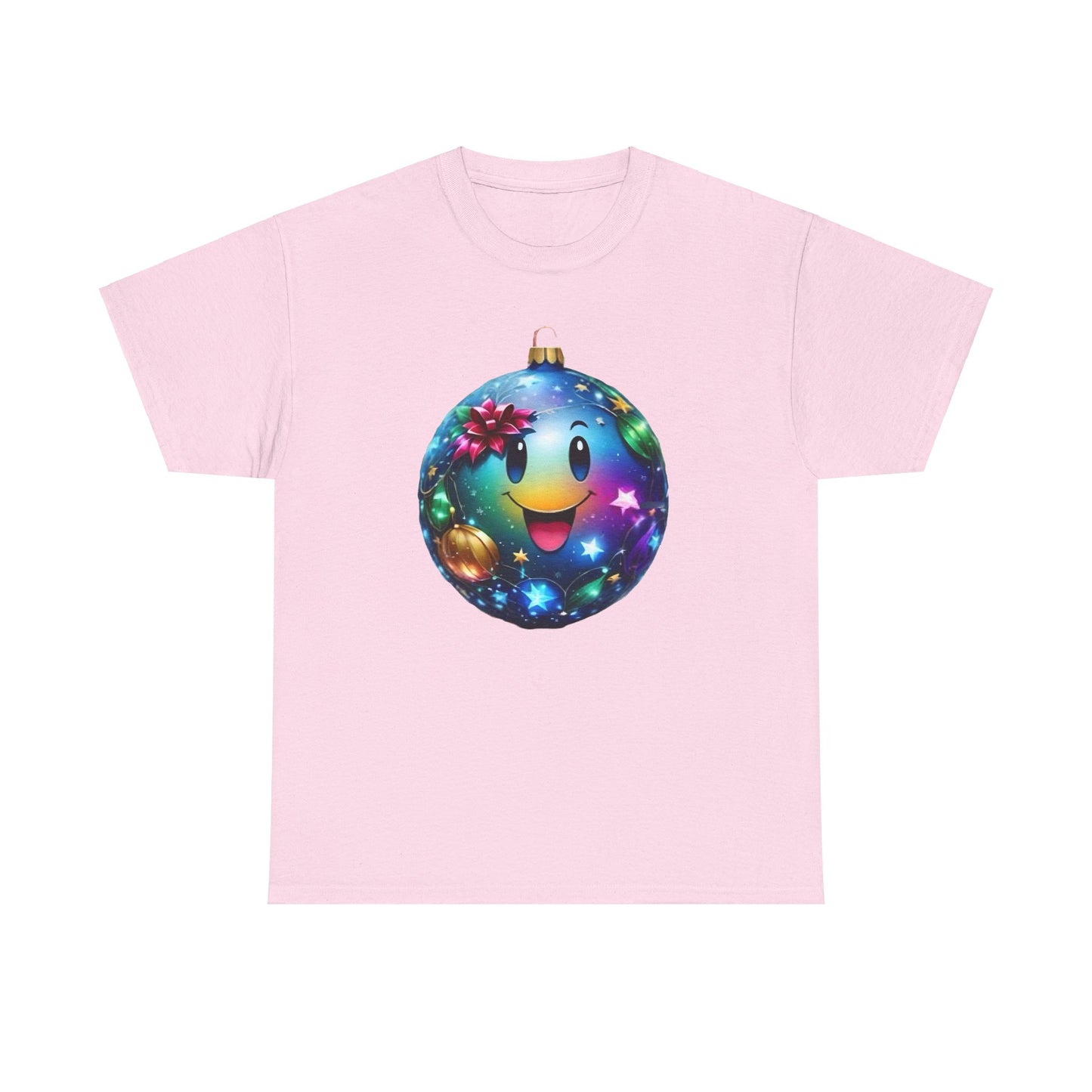 Festive Cheer Christmas Bauble Unisex Cotton T-Shirt Graphic Tee