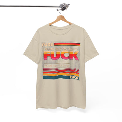 Luxury Retro Pop Art Unisex Men´s Women´s Graphic Cotton Funny T Shirt Tee Vintage hanging on a stylish wooden hanger, highlighting its unique pop art graphics.