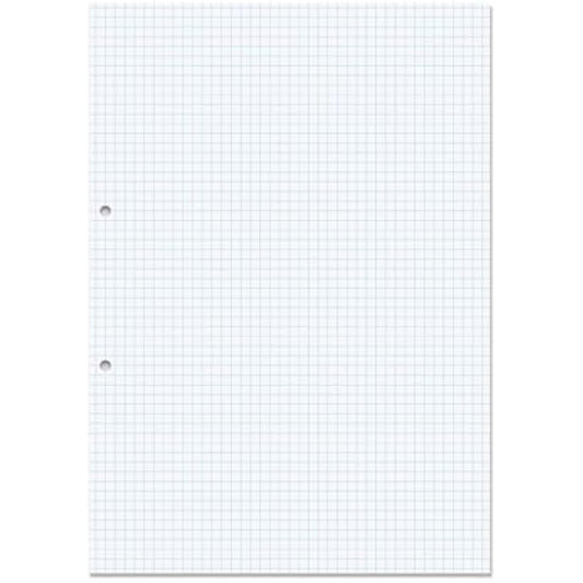 RHINO A4 Loose Leaf Squared Paper, 500 Sheets / 1000 Page, 5mm Squared Paper, Hole Punched, School & Office Stationery Supplies