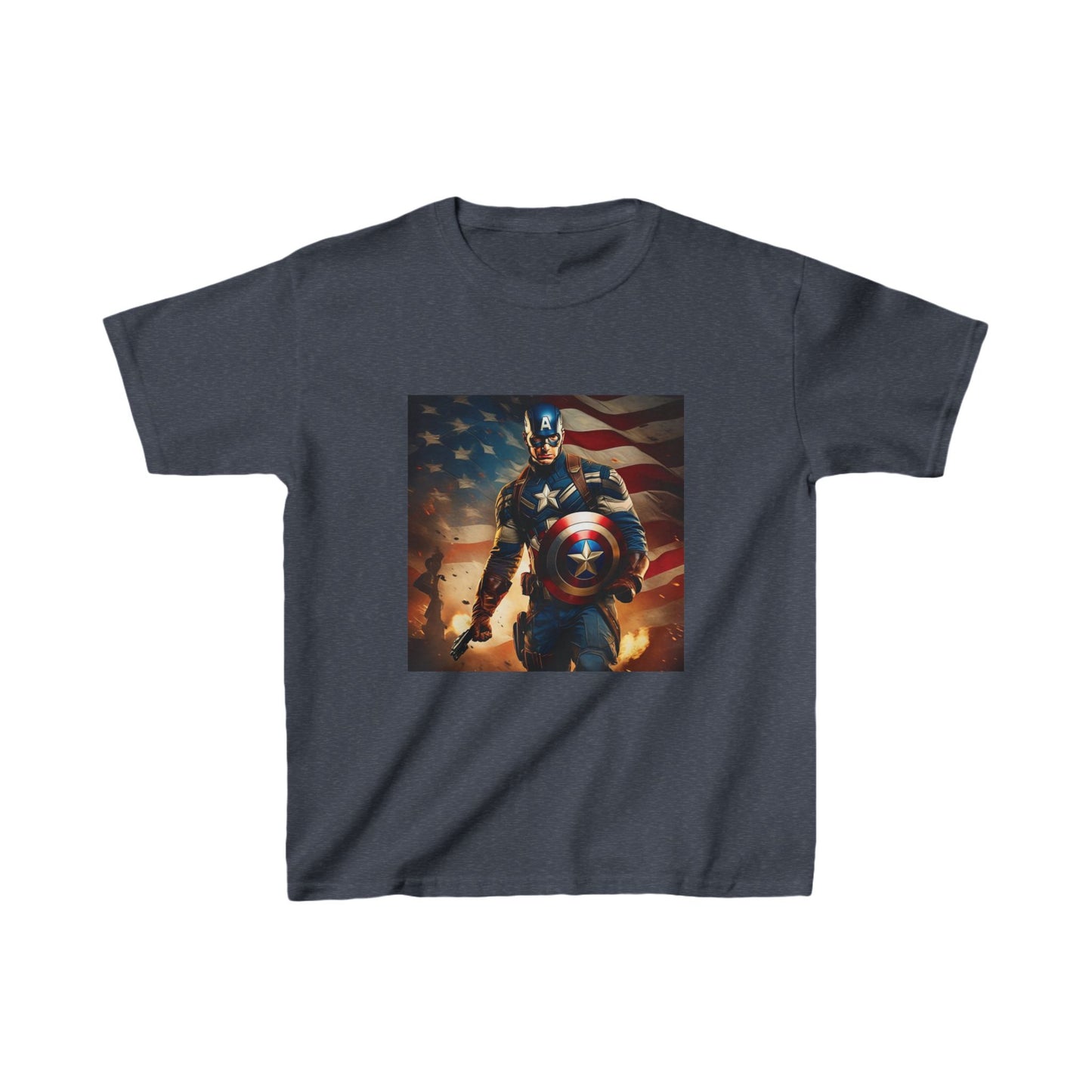 Kids Captain America Heavy Cotton Tee 16 colors