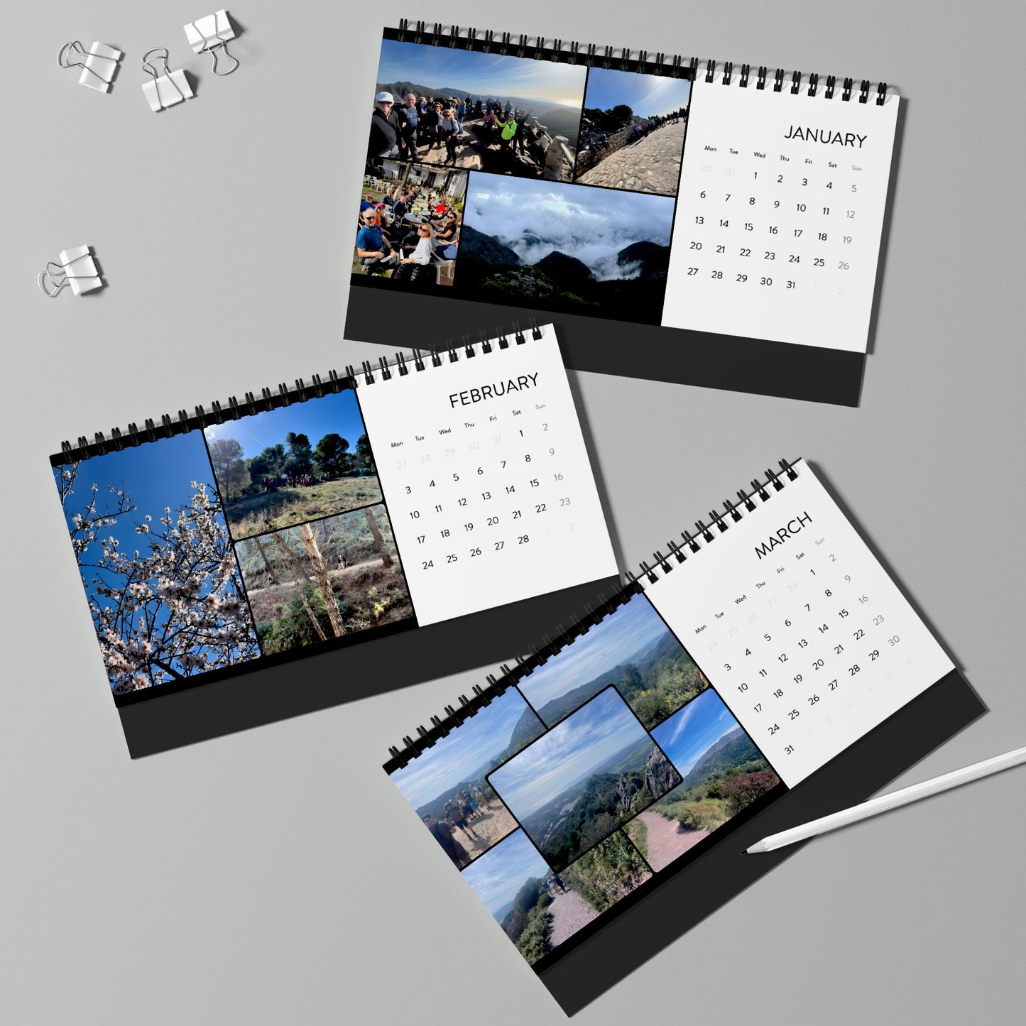 Marbella Hiking Club 2025 Desktop Calendar