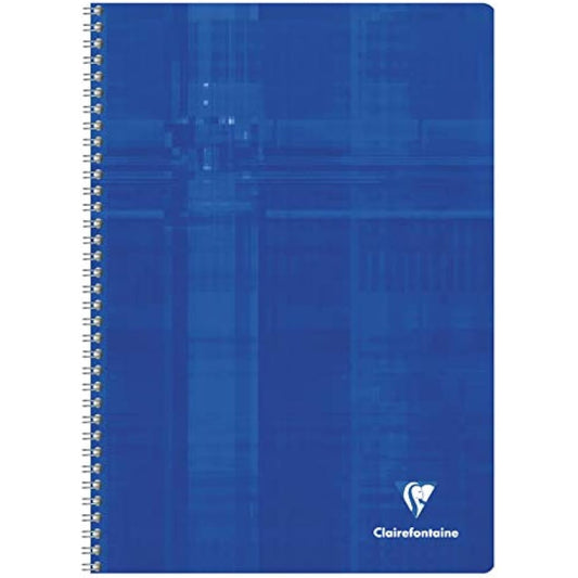 Clairefontaine 68142C Lot de 10 Cahiers à Spirale - A4 21x29,7 cm - 100 Pages Petits Carreaux - Papier Blanc 90 g - Couverture Carte Pelliculée - Couleurs Aléatoires