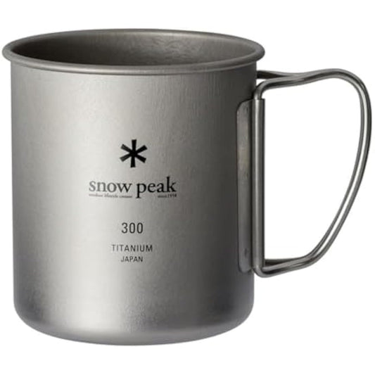 Snow Peak Titanium Single Walled Mug (MG-142), Grey