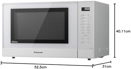 Panasonic NN-ST45KWBPQ Microwave Oven, 32 Litres, 1000W, Turntable, Easy Operation LCD, Touch Control Panel, 21 Auto Programs with Junior Menu (Puree & Porridge) LED Interior bulb, White